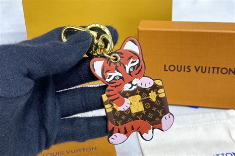 louis vuitton tiger keychain|authentic louis vuitton keychain.